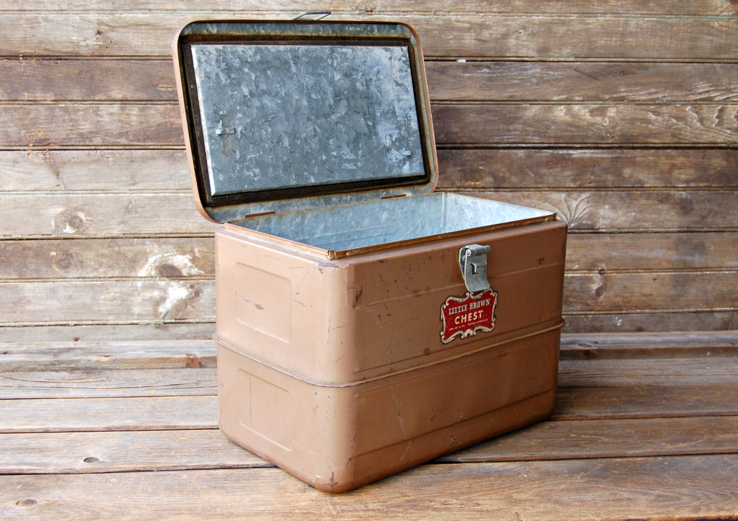 Vintage Little Brown Chest Cooler Etsy