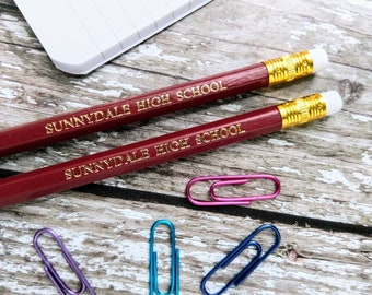SUNNYDALE HIGH SCHOOL Pencil Buffy the Vampire Slayer Stocking Stuffer Pencil Set Gift for School English Teacher Graduation Present Prop