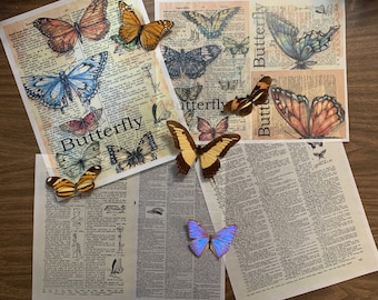 Butterfly Themed Collage/Decoupage Kit