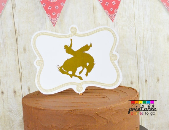 INSTANT DOWNLOAD Red Bandana Rodeo Cowboy Printable Cut Out - Please Read Description Thoroughly - Printable Parties to Go Il_570xn
