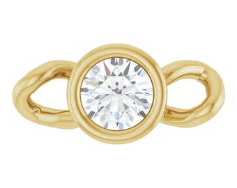 Conector de eslabones engastados en bisel con diamantes o piedras preciosas naturales o cultivadas en laboratorio, oro amarillo o blanco de 14 quilates – Conector para la fabricación de joyas
