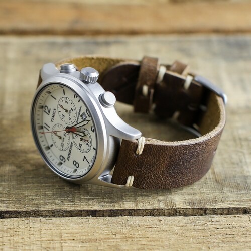 timex horween leather chronograph