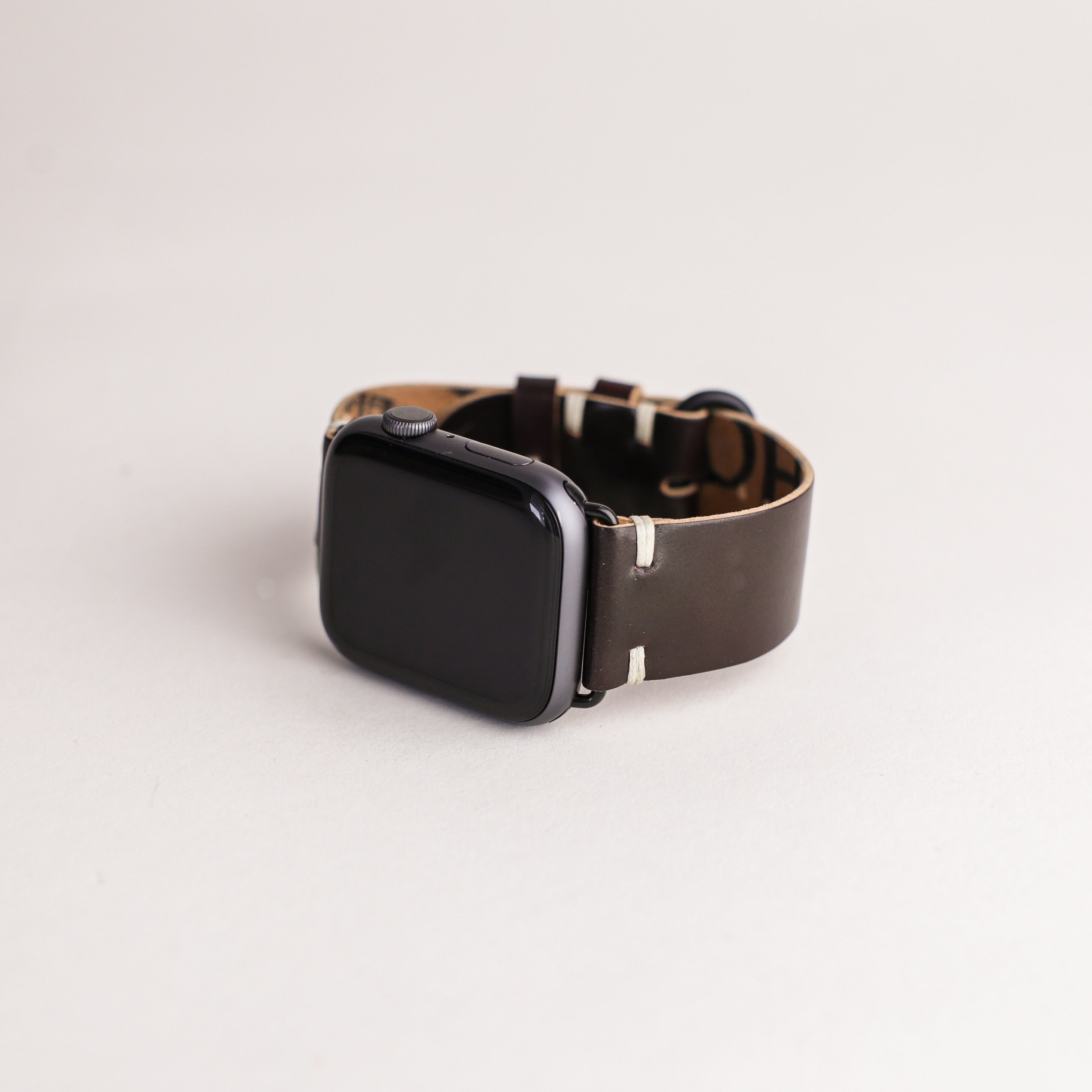 Shell Cordovan aangepaste horlogeband voor Apple Watch Apple Watch band 44 mm 45 mm 40 mm 41 mm Horween leren cordovan groen leer Etsy Nederland