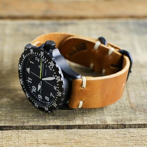 Custom 28mm Handmade Premium Calf Leather Watch Band India