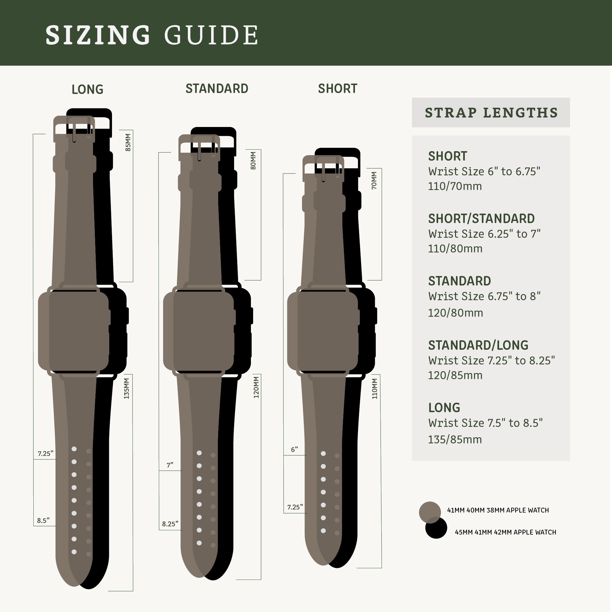 Apple watch cheap 40mm band size