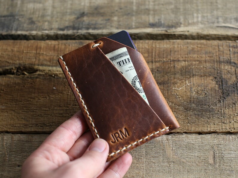 Horween Leather Wallet Card Holder Slim Front - Horween Leather Wallet Horween Leather Wallet Card Holder Slim Front - Horween Leather Wallet
