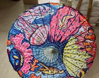 Sombrilla/paraguas con temática oceánica/marina