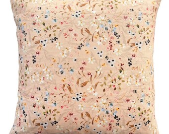 Spring Garden Blush Floral Pillow