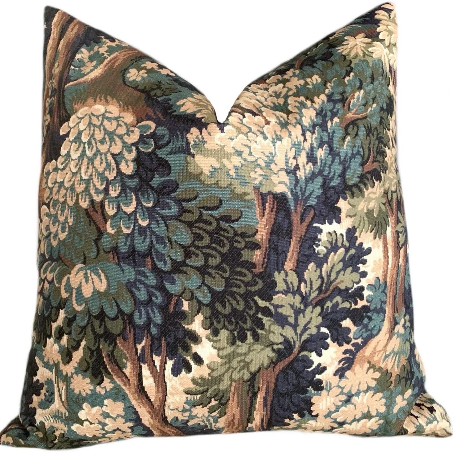 Forest Tapestry Pillow Etsy