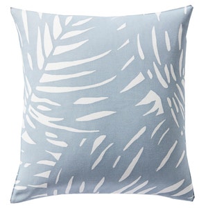 Palm Coastal Blue Outdoor/Indoor Pillow Cover