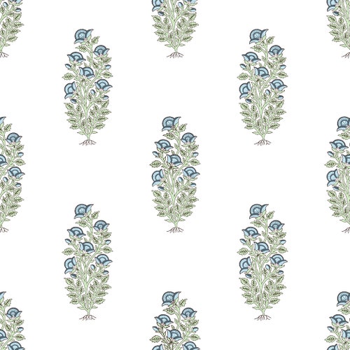 Mughal Cotton Fabric by Yard Block Print Fabric India Etsy