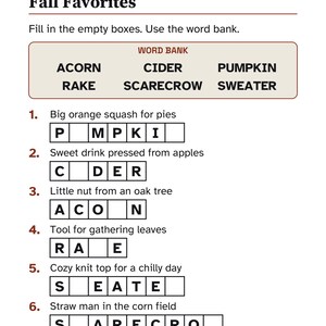 Easy November Activity Packet for Memory Care, Large Print Dementia Activities, Thanksgiving & Veterans Day Puzzles PDF image 3