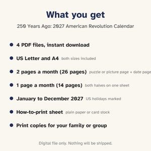 Printable 2027 Calendar, 250 Years Ago, American Revolution 1777 image 5