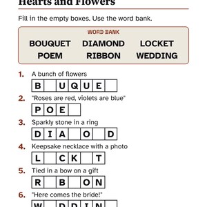 Easy February Activity Packet for Memory Care, Large Print Dementia Activities, Valentine's Day & Presidents' Day PDF image 3