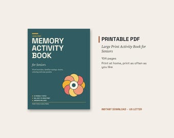 Activity Book for Seniors, Large Print Word Search, Mazes & Easy Puzzles