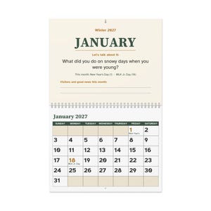 Large Print 2027 Easy Read Wall Calendar for Memory Care and Seniors image 2