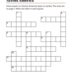 Patriottische activiteiten voor senioren, activiteitenpakket in grote letters, Amerika-weetjes en -puzzels, geheugenverzorging afbeelding 4