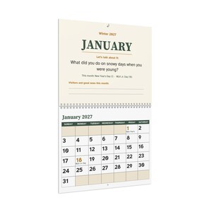 Large Print 2027 Easy Read Wall Calendar for Memory Care and Seniors image 3