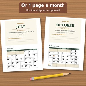 Printable 2027 Calendar for Dementia, Large Print, Memory Care image 3