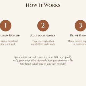 Editable Descendant Chart Printable, Family Tree Template & Maker image 8