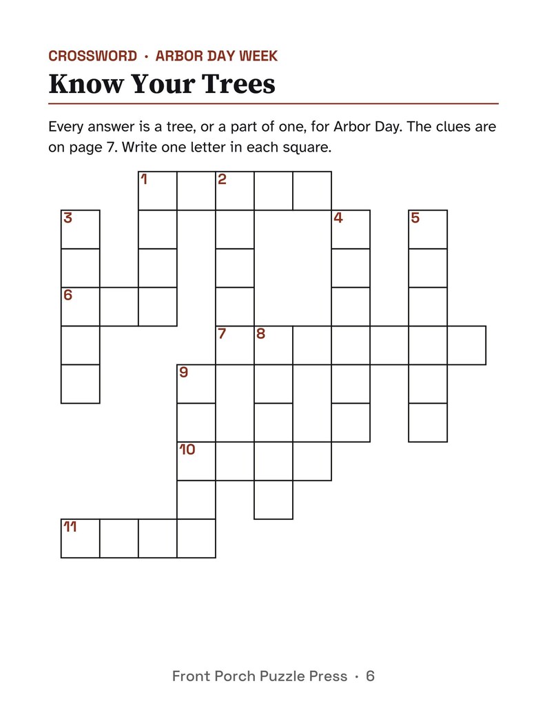 April Large Print Activity Packet for Seniors, Earth Day & Spring Puzzles and Trivia image 4