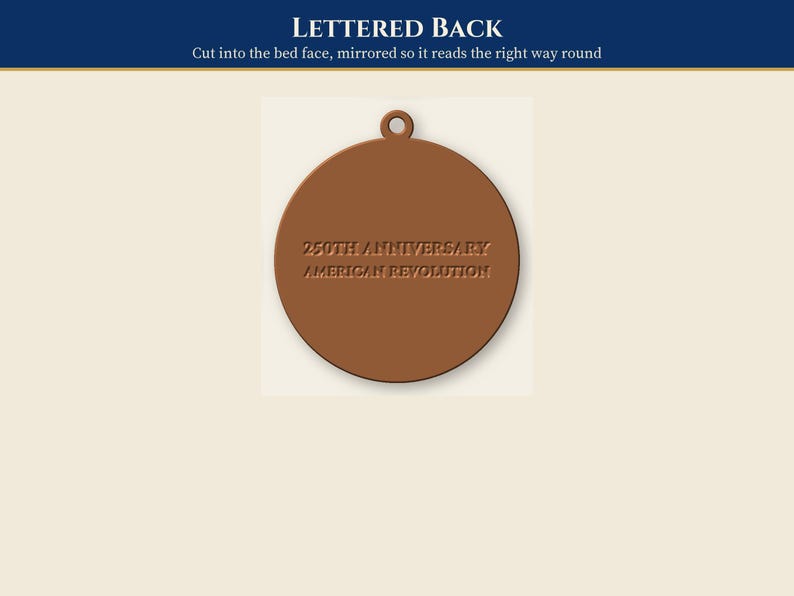 Revolutionary War Flag Ornament STL, 13 Star Christmas Ornament 3D Print Files image 4