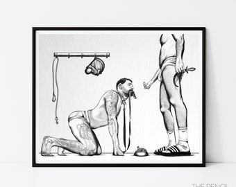 Digital Drawing Art Print - "Good Boy"