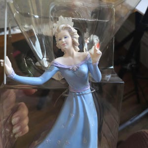 2001 Hallmark Queen Aurora Tree Topper, Frostlight Faeries Collection, Fiber Optic Christmas Angel Fairy NIB, Y2K Holiday Décor