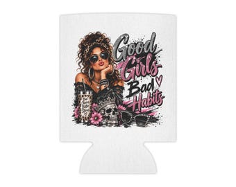 Getränkekühler „Good Girls Bad Habits“ – Retro-Glamour-Getränkehalter