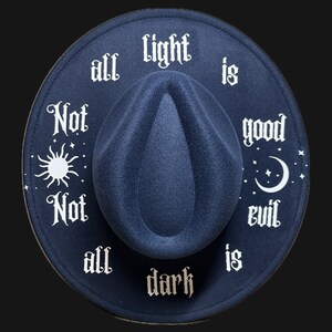 Wide Brim Hat, Witch Hat, Moon Hat, Goth Hat