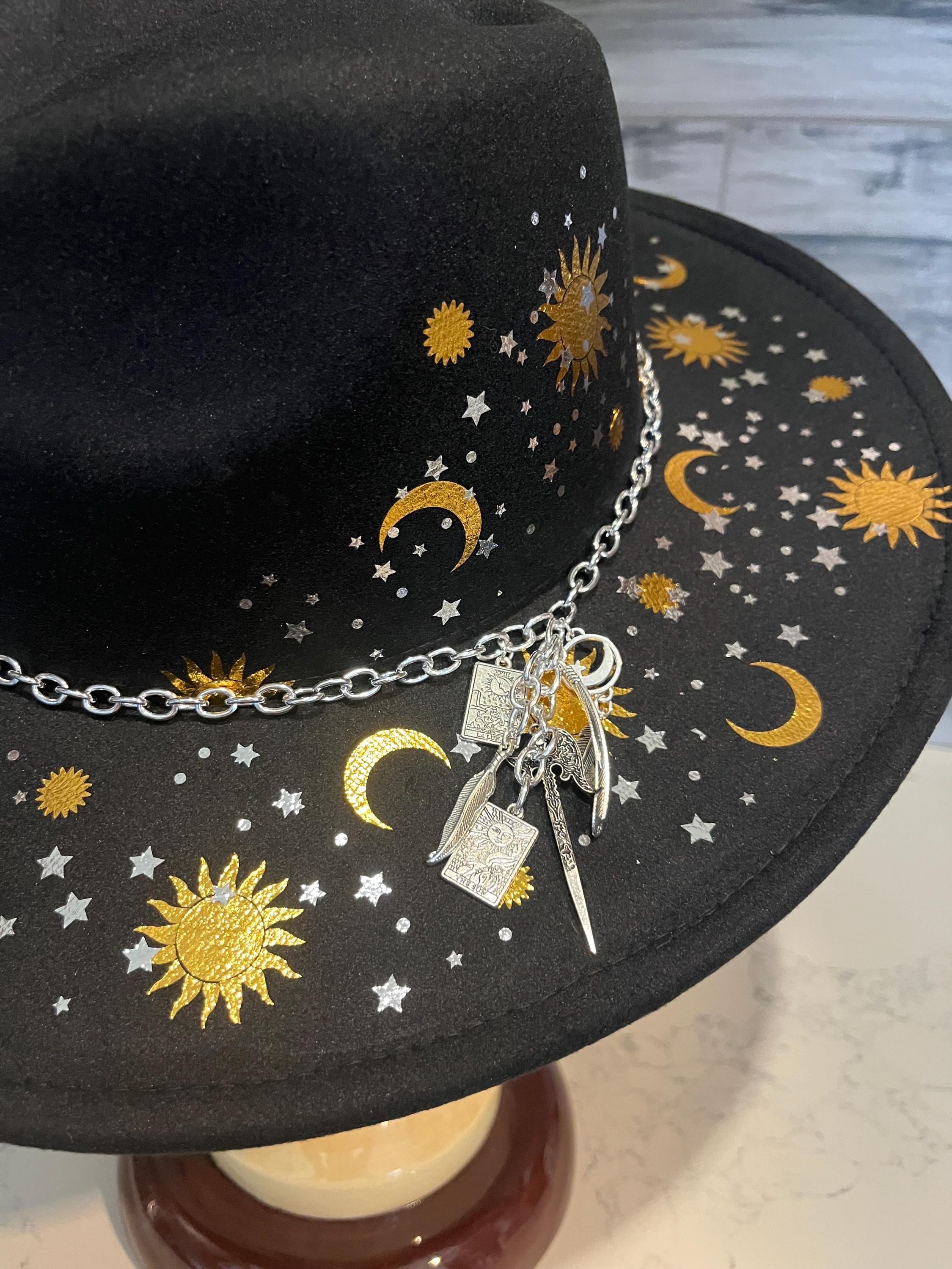 MUSINGS Sun Hat with Embroidered Boot, Stars & Diamonds Stars Denim Rhinestone Cap Women Men Bling Studded Baseball  main image 3