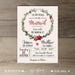 Winter Wedding Invitations • Wreath • 'Tis the Season to be Married • printable