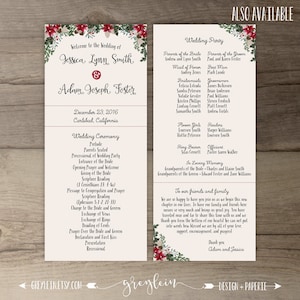 Winter Wedding Invitations Wreath 'Tis the Season to be Married printable image 6
