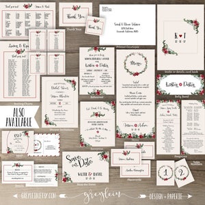 Winter Wedding RSVPs Wreath 'Tis the Season to be Married printable image 9