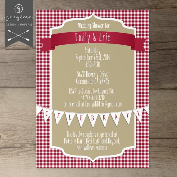 picnic baby shower invitations
