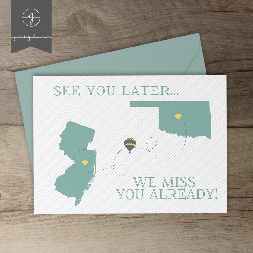 Moving away gift / card / best friend moving away / present / | Etsy