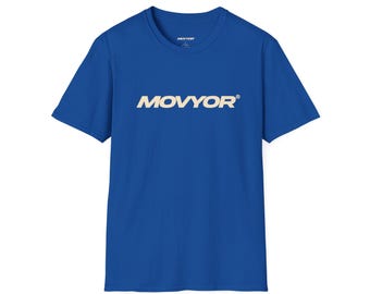 Movyor Track Logo T-Shirt | Minimal Athletic Graphic Tee, Oversized Streetwear, Athletic Shirt, Graphic Tee, Gym Shirt