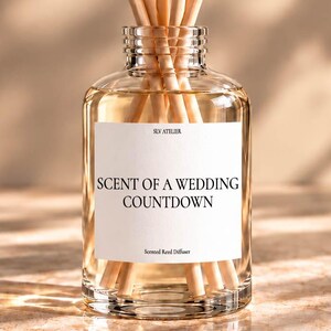 Bride Gift, Scent Of A Wedding Countdown Reed Diffuser, Funny Bridal Shower Box, Unique Personalized Sister Present