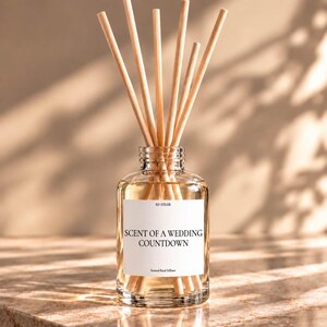 Bride Gift, Scent Of A Wedding Countdown Reed Diffuser, Funny Bridal Shower Box, Unique Personalized Sister Present
