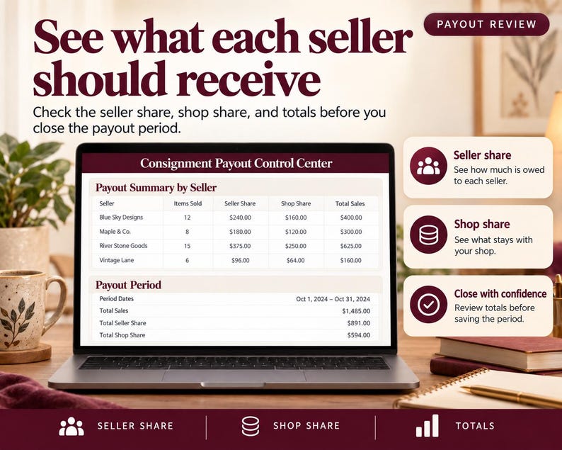 Consignment Payout Tracker | CSV Reconciliation, Error Checks & Consignor Statements image 6