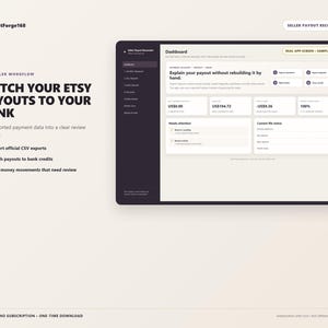 Controletool voor verkopersuitbetalingen op Etsy | Offline CSV-tool voor het controleren van stortingen en betaalrekeningen