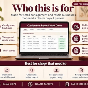 Consignment Payout Tracker | CSV Reconciliation, Error Checks & Consignor Statements