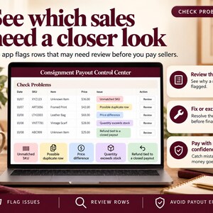 Consignment Payout Tracker | CSV Reconciliation, Error Checks & Consignor Statements image 7
