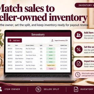 Consignment Payout Tracker | CSV Reconciliation, Error Checks & Consignor Statements image 4