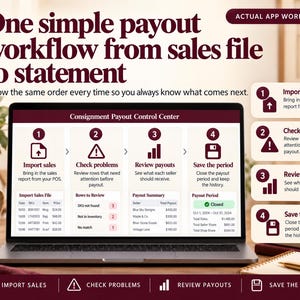 Consignment Payout Tracker | CSV Reconciliation, Error Checks & Consignor Statements image 9