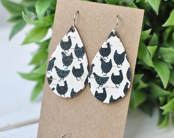 Chicken Earrings Etsy