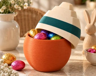 Ancient Obelisk Easter Egg, 3D Printed Holiday Decor, Chunky Spring Centerpiece