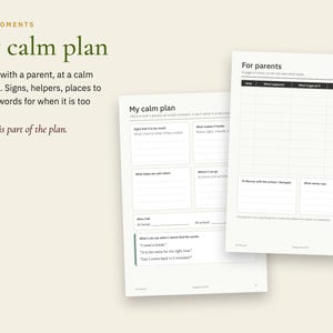 Planner voor tieners met ADHD of autisme, visuele dagelijkse routine, huiswerkplanning (PDF + Excel) afbeelding 4