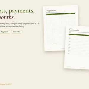 Debt Payoff Planner, Snowball & Avalanche Tracker (PDF + Excel) image 4