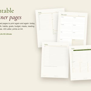 KUF Life OS Ultimate Bundle | Excel Life Planner, 7-Day Guide, 120 AI Prompts, Printable Planner + Wedding Planner image 3